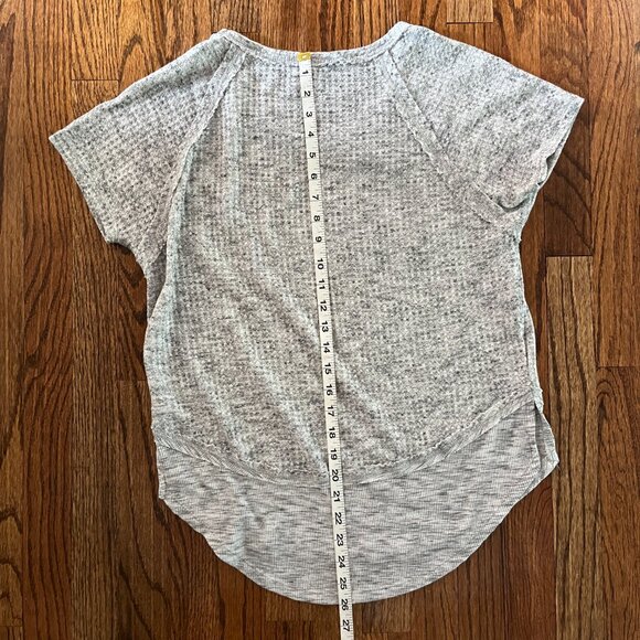 Mudd Waffle Textured Knit Women’s Shirt Comfy Grey Size Small - Picture 6 of 6